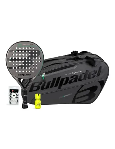 pack-bullpdel-game-ctr-gris-paletero-gris-dry-grip-bullpadel