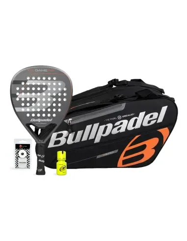 pack-bullpdel-game-pwr-gris-paletero-negro-naranja-dry-grip-bullpadel