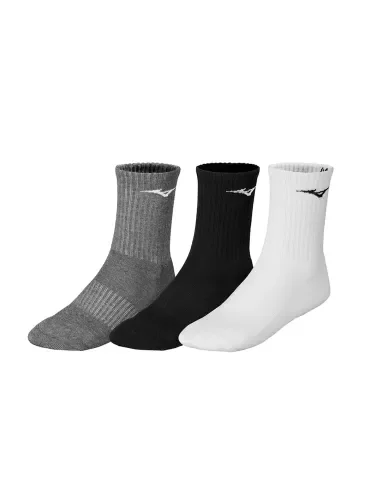 pack-de-3-calcetines-mizuno-gris-negro-blanco-mizuno