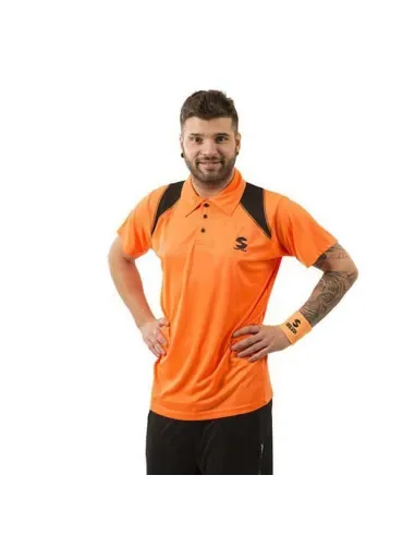 polo-padel-softee-reflex-naranja-fluor-negro-softee
